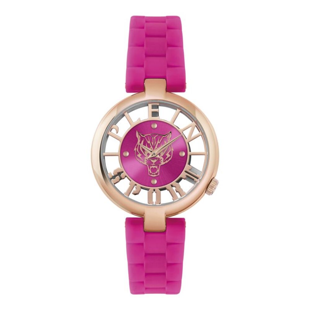 Plein Sport Tiger Luxe Silicone Watch Rose Gold Womens